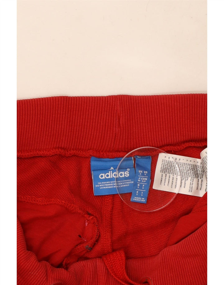 Męskie spodnie dresowe ADIDAS, małe, czerwone, bawełniane