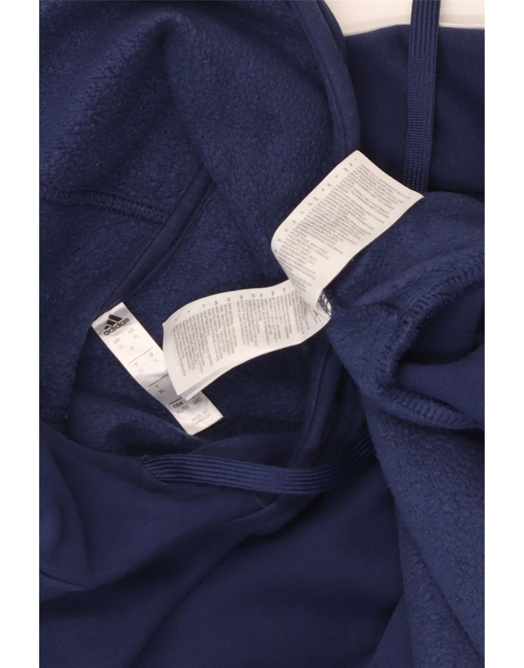 Adidas Męska bluza z kapturem XL Granatowa, bawełniana