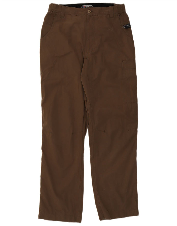 Damskie proste spodnie cargo Berghaus W32 L30 Brązowy poliester