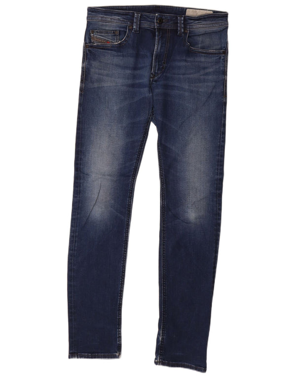 Diesel Męskie Thavar Slim Skinny Jeans W32 L32 Niebieskie bawełniane