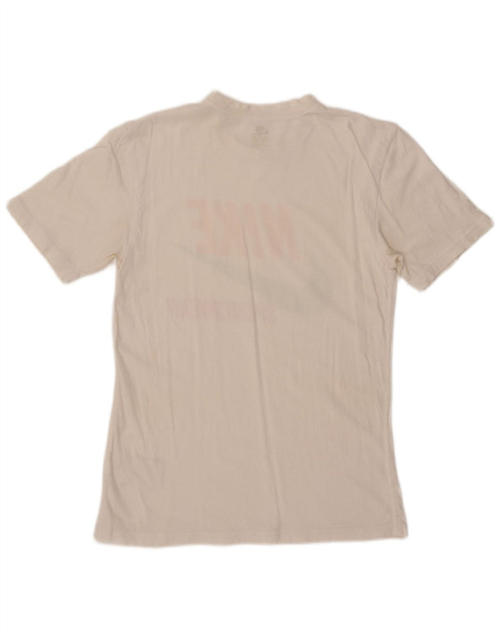 Męska koszulka z grafiką NIKE Top UK 34/35 XS, biała bawełna