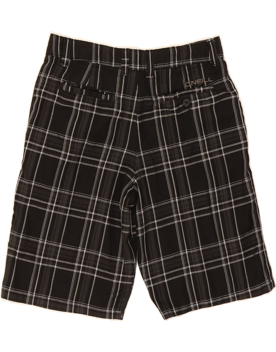 O'NEILL Mens Chino Shorts W30 Medium  Black Check Cotton Vintage O'Neill and Second-Hand O'Neill from Messina Hembry 
