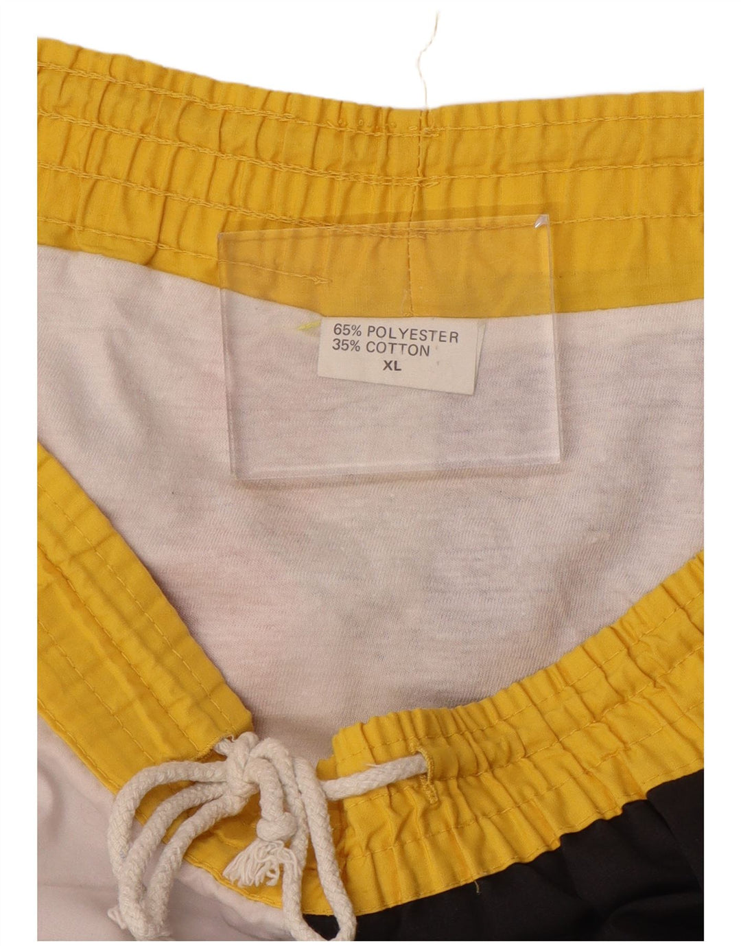 Męskie szorty kąpielowe w stylu vintage z grafiką XL, wielobarwny poliester z blokami kolorów