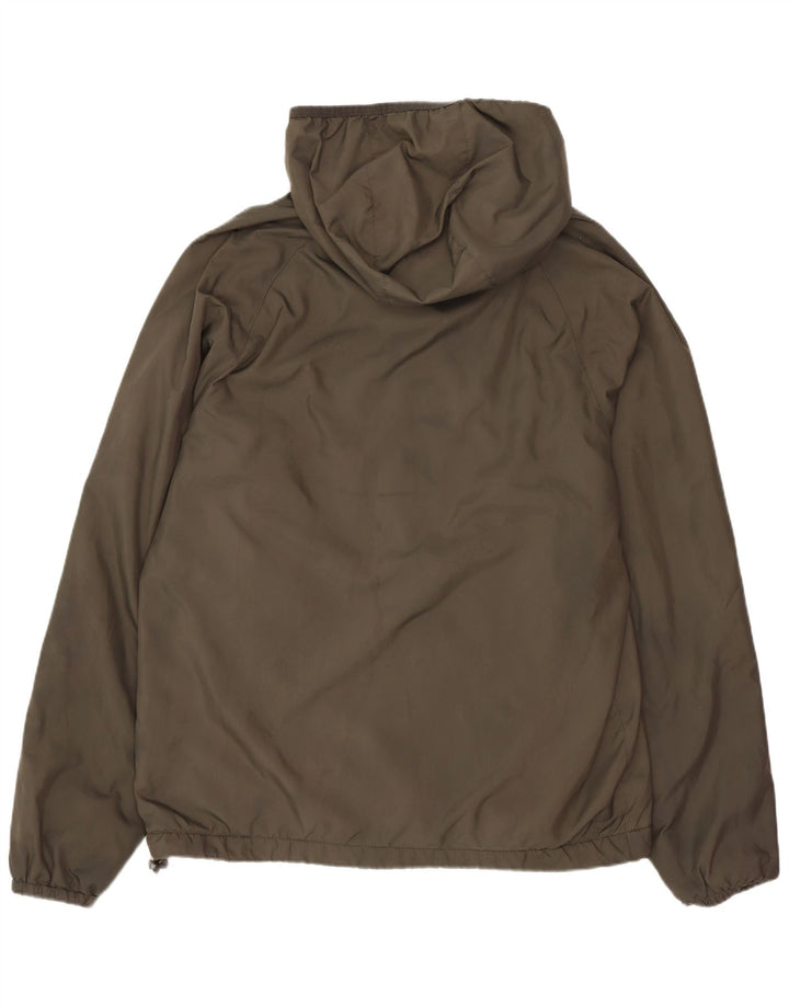 Damska kurtka wiatrówka New Balance z kapturem UK 14, średni khaki, poliester