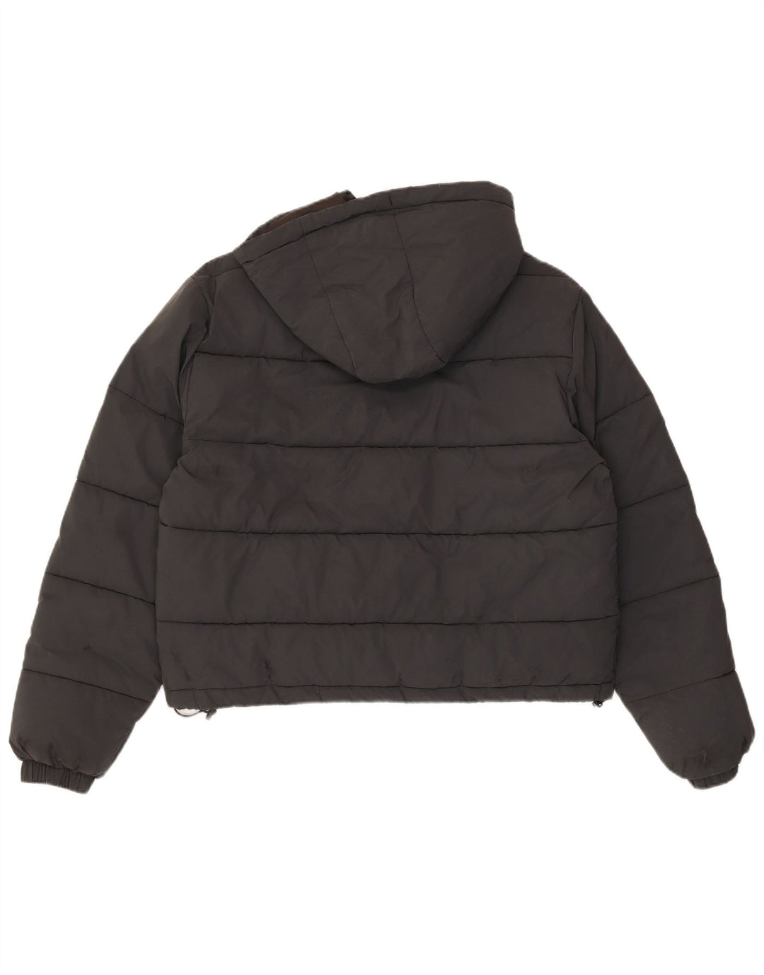 Damska kurtka z kapturem, oversize, wyściełana Ellesse UK 8, mały, czarny nylon