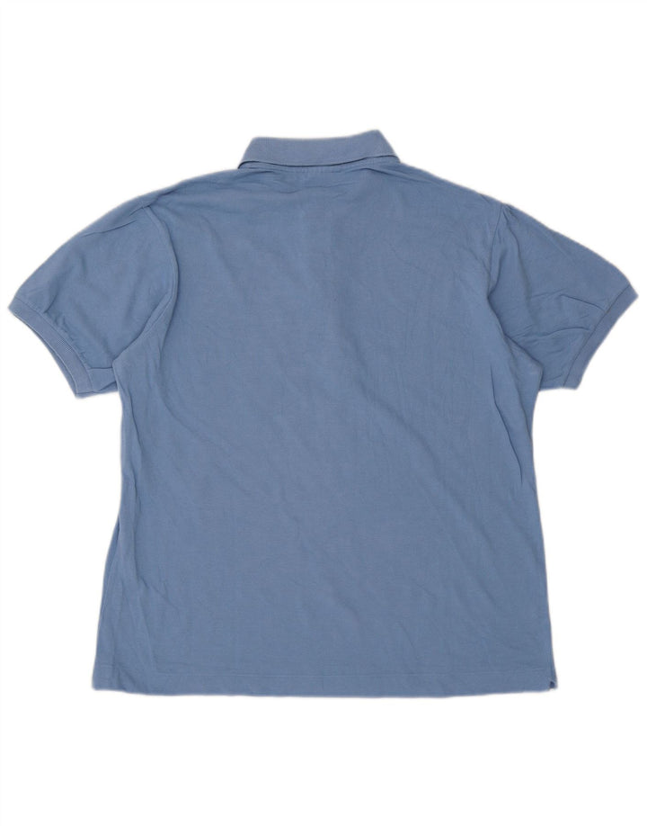 Męska koszulka polo Lacoste, rozmiar 5, duża, niebieska, bawełniana