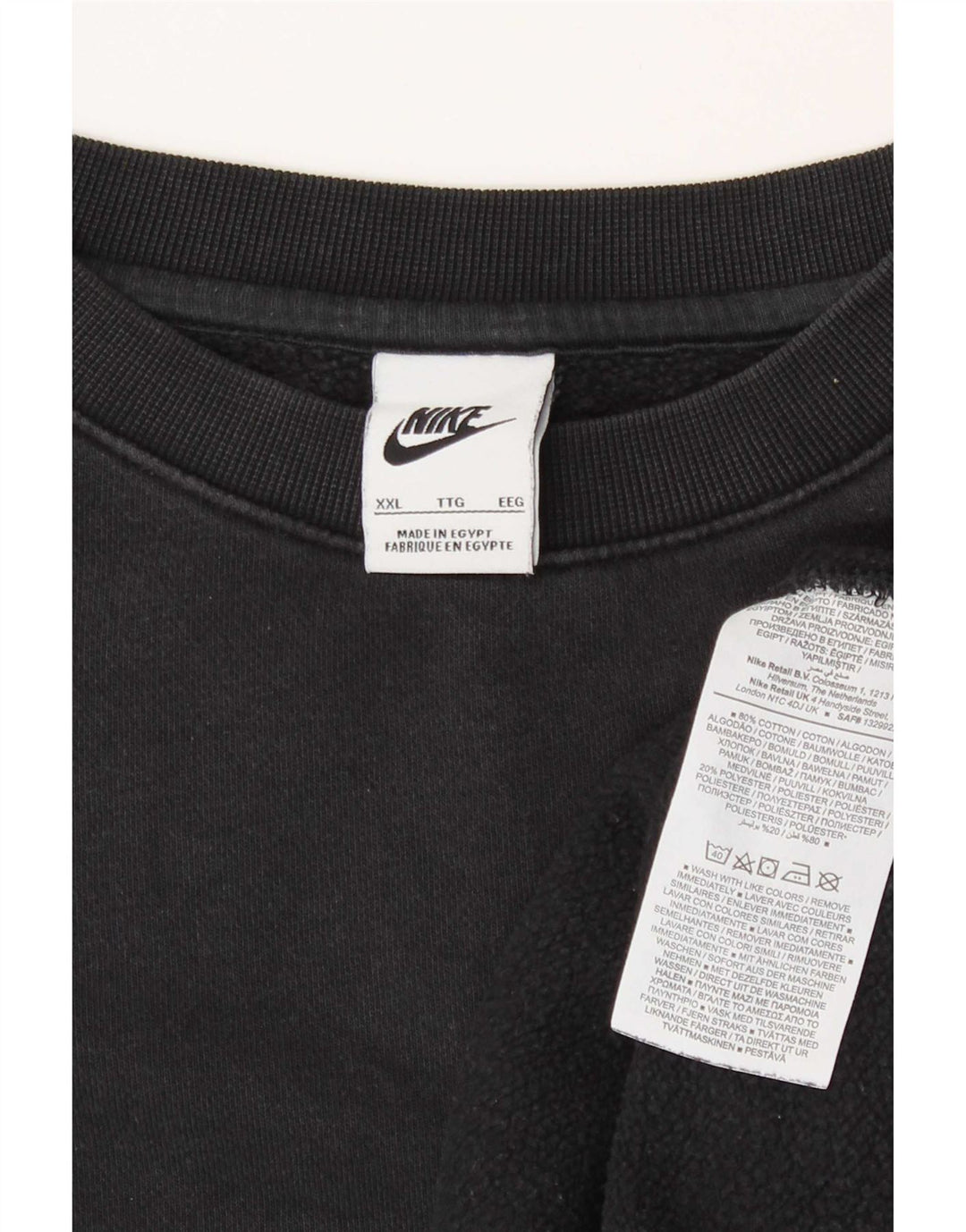 Męska bluza dresowa Nike 2XL, czarna, bawełniana