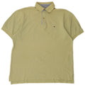 Męska koszulka polo Tommy Hilfiger, mała, bawełniana w kolorze khaki