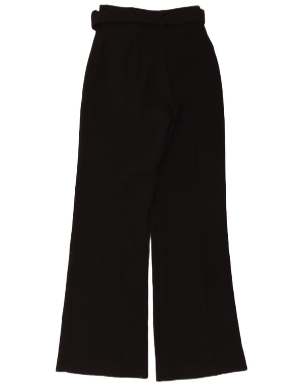 Damskie spodnie typu casual z wysokim stanem, Bootcut, Zara, średnie W28 L33, czarne