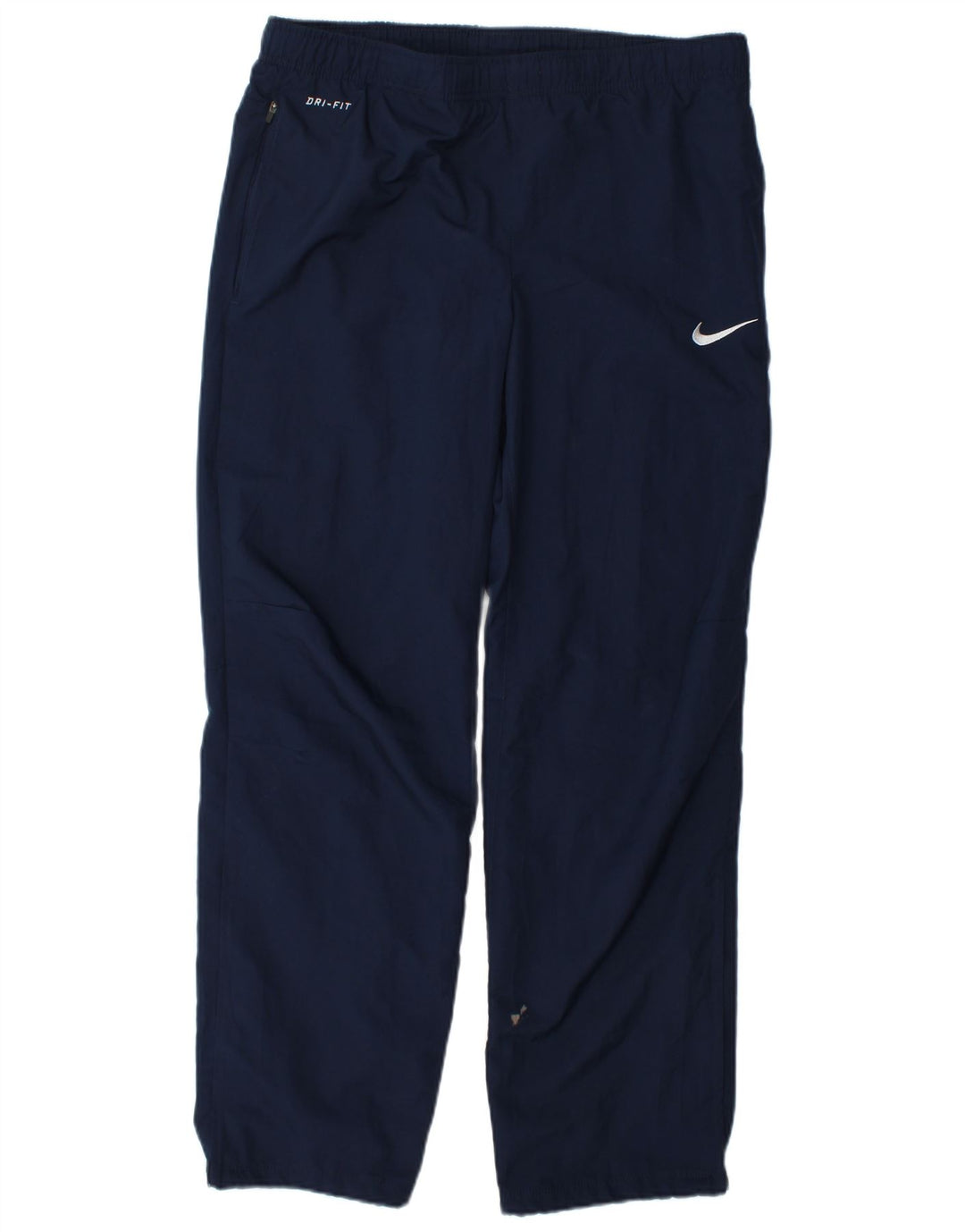 Męskie spodnie dresowe Nike Dri Fit, małe, granatowe, poliestrowe