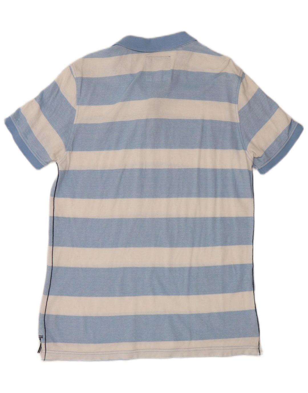 Crew Clothing Męska koszulka polo Średnio niebieska bawełniana w paski