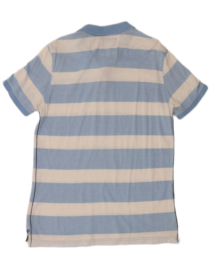 Crew Clothing Męska koszulka polo Średnio niebieska bawełniana w paski