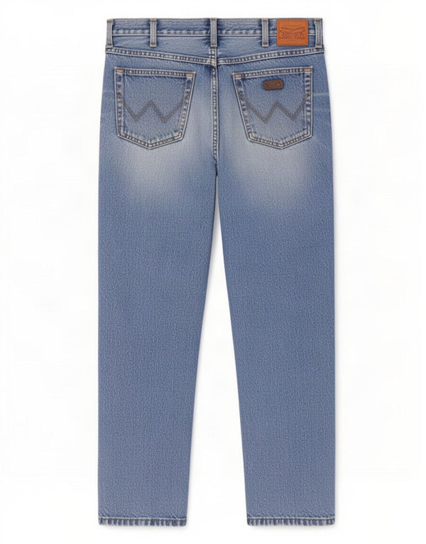 Męskie jeansy Wrangler Ohio Straight W36 L32 Niebieskie bawełniane