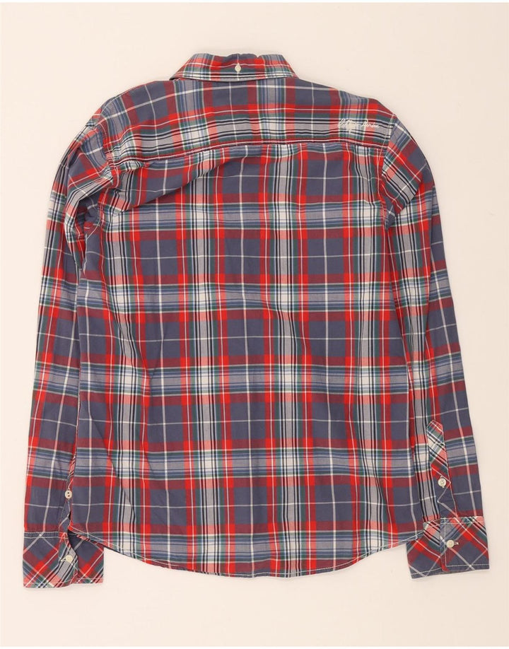 TOMMY HILFIGER Mens Shirt Medium Red Check Cotton Vintage Tommy Hilfiger and Second-Hand Tommy Hilfiger from Messina Hembry 