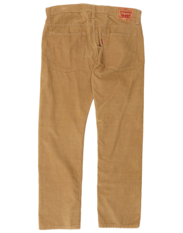 Męskie spodnie sztruksowe Levi's 504 Straight W36 L32 Beżowa bawełna