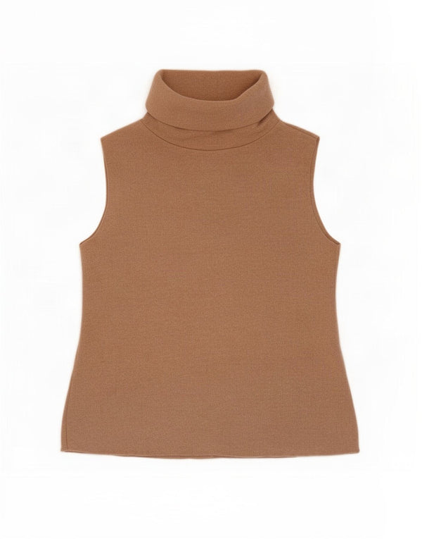 Damska kamizelka Zara Top UK 10 Small Brown Cotton