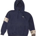 Męski sweter z kapturem Nike, średni granatowy, bawełniany Fair Isle