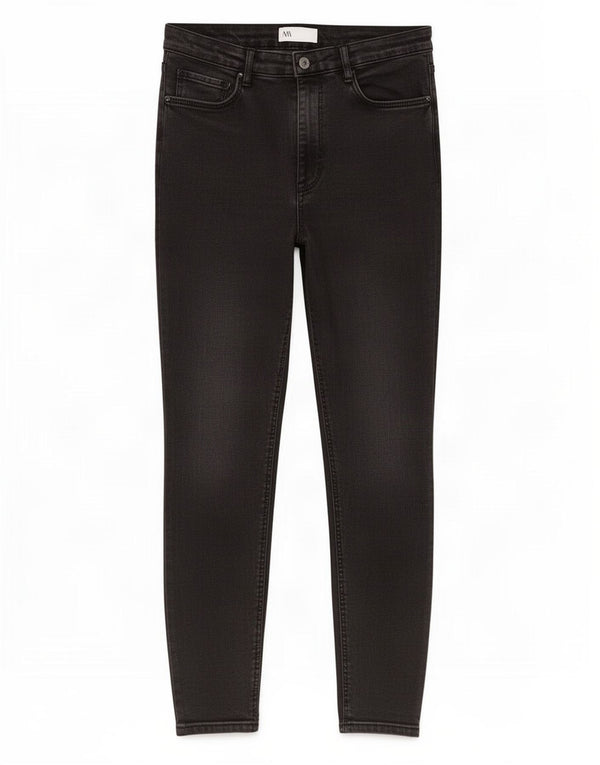 Damskie jeansy skinny Zara EU 42 Large W32 L27 Czarna bawełna