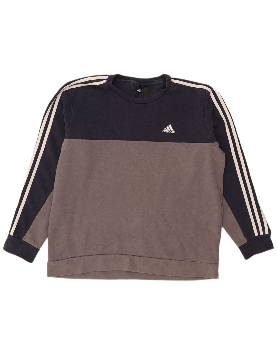 Bluza męska Adidas Jumper XL Szara, bawełniana z blokami kolorów