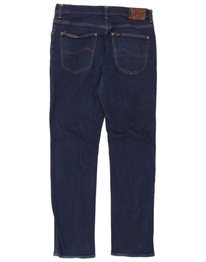 Damskie jeansy Lee Brooklyn Straight W33 L29 Granatowe, bawełniane