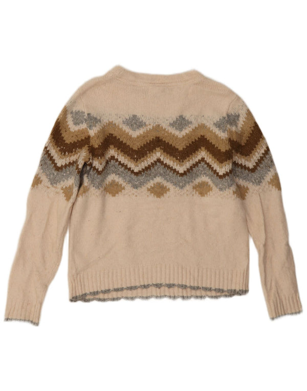 Damski sweter Fat Face z dekoltem w łódkę, UK 10, mały, w kolorze złamanej bieli