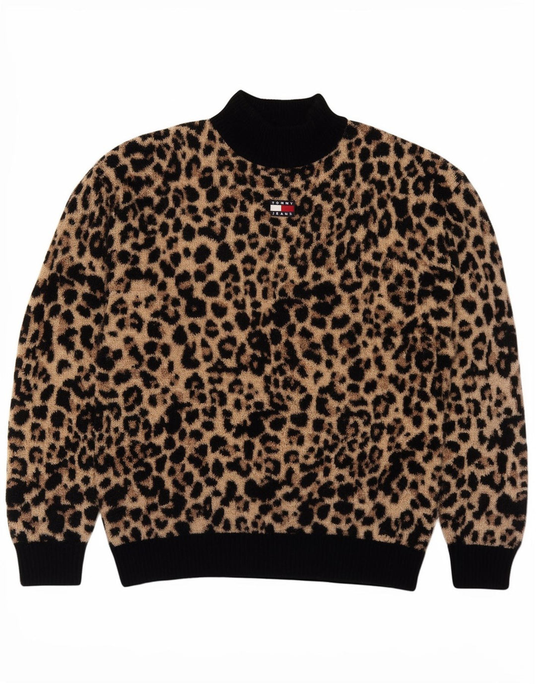 Damski sweter z golfem Tommy Hilfiger UK 14, średni brąz