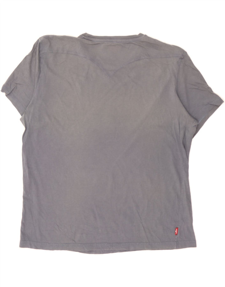 LEVI'S Mens Graphic T-Shirt Top Large Grey Vintage Levi's and Second-Hand Levi's from Messina Hembry 