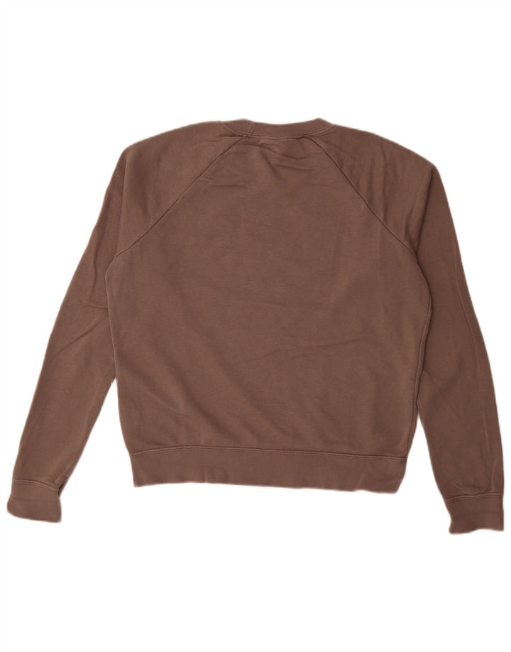 Damski sweter oversize Nike UK 10, mały, brązowy, bawełniany