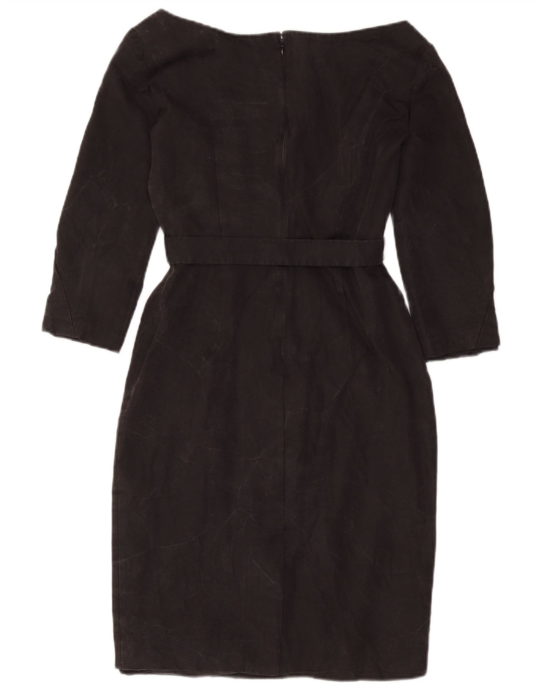 Damska sukienka płaszczowa z rękawem 3/4 Prada IT 40 Small Black Cupro