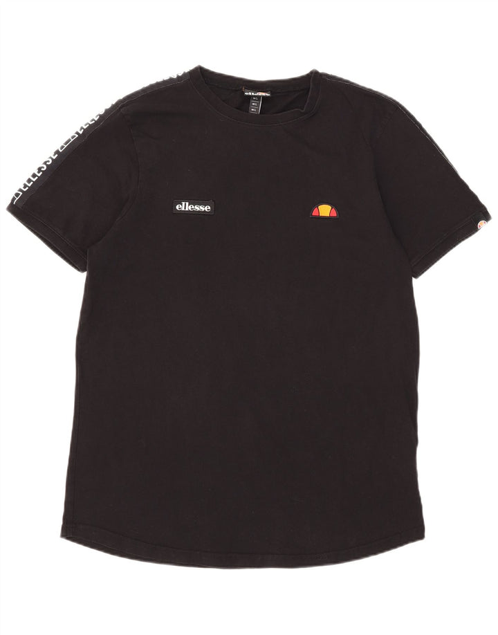 Męski T-shirt z grafiką Ellesse, duży, czarny