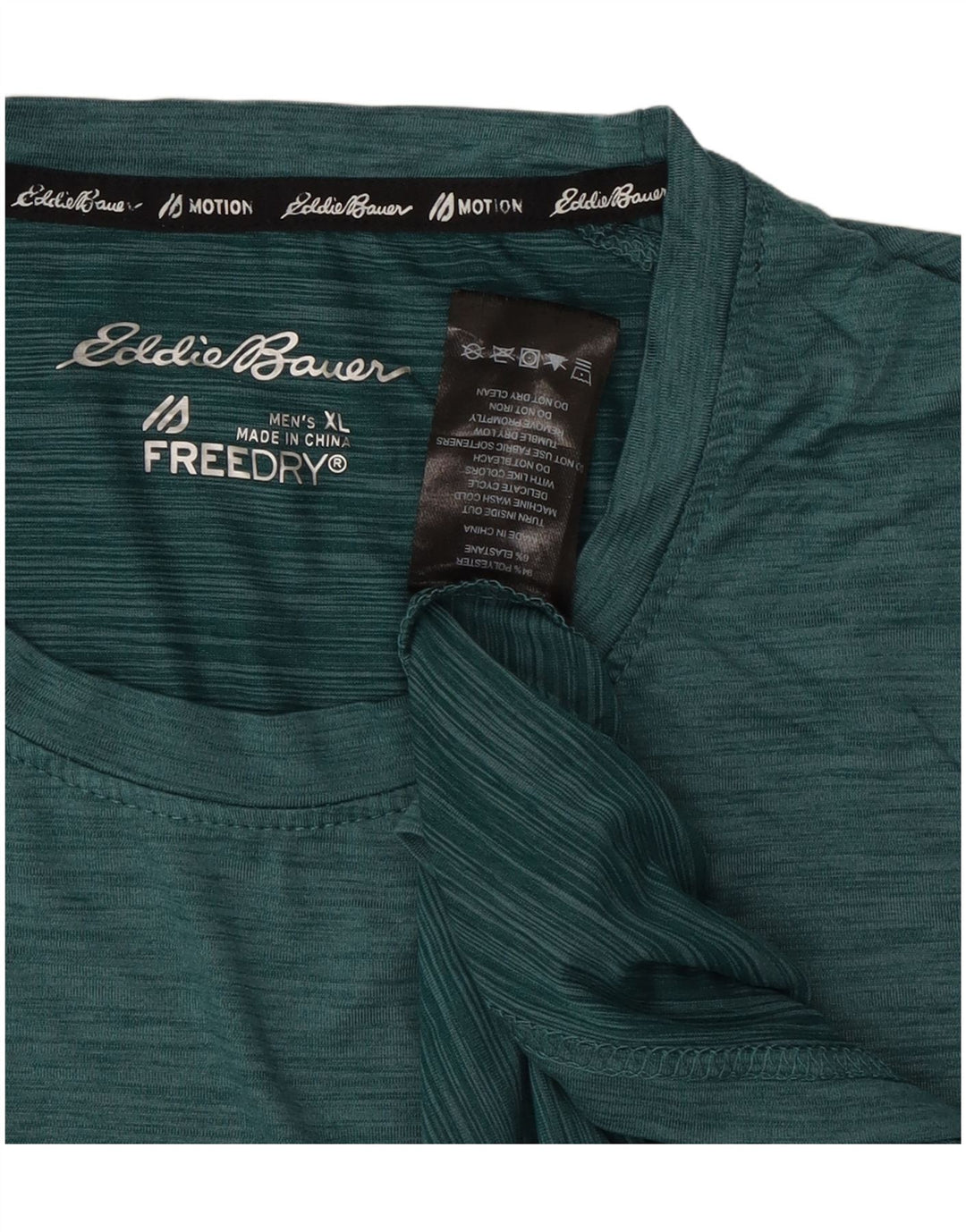 T-shirt męski Eddie Bauer, top XL, zielony, nakrapiany poliester