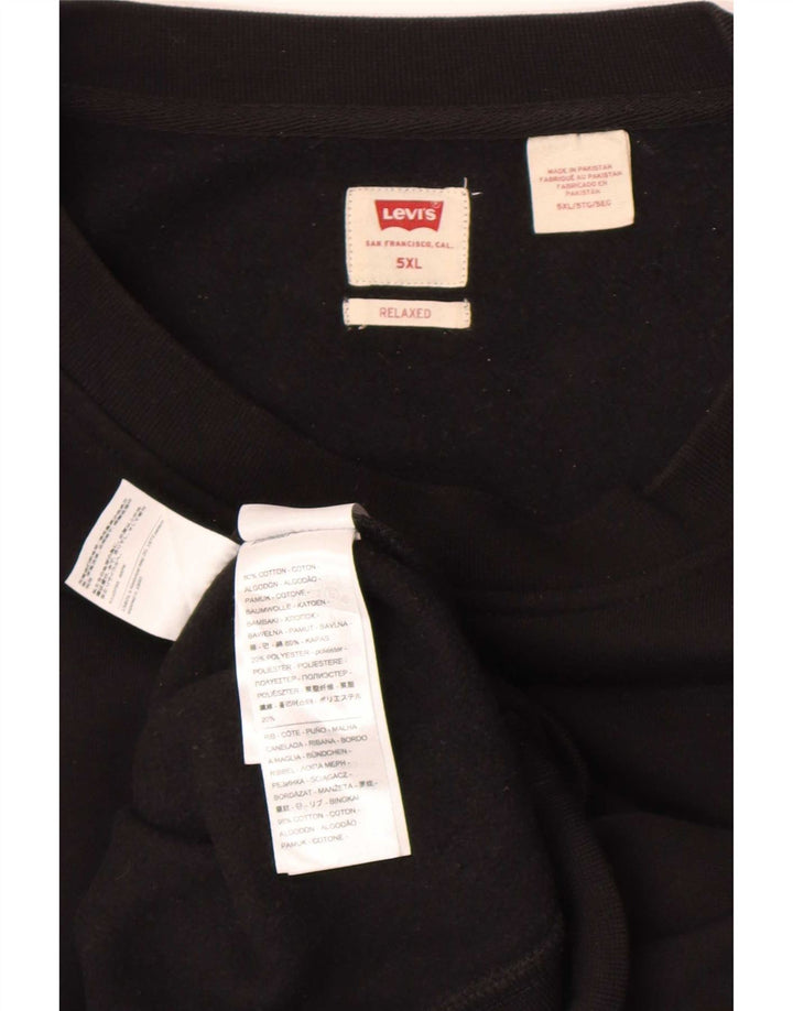 Męski sweter Levi's o swobodnym kroju, 5XL, czarny, bawełniany