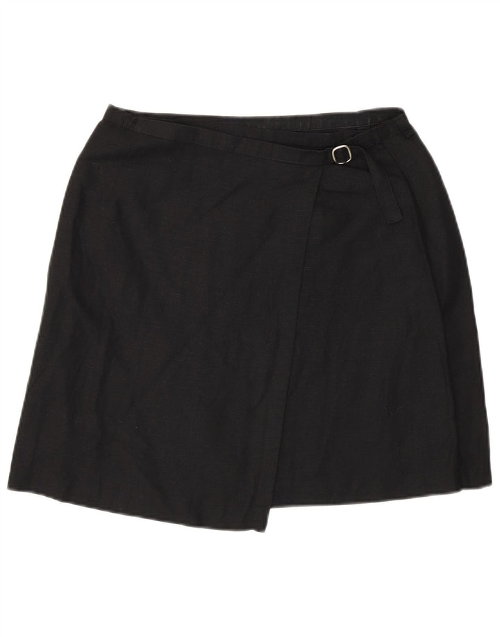Spódnica damska Benetton IT 42 Medium W27 czarna lniana