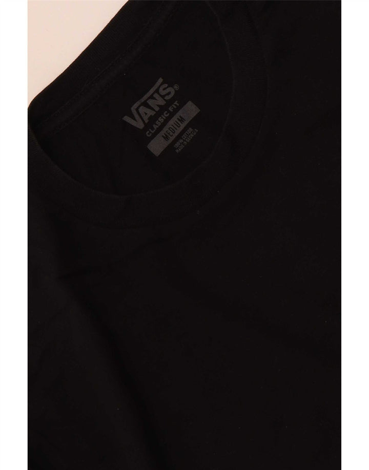 Męski T-shirt Vans o klasycznym kroju, średni czarny, bawełniany