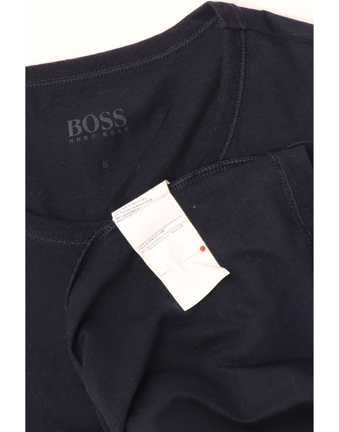 T-shirt męski Hugo Boss, mały, granatowy, bawełniany