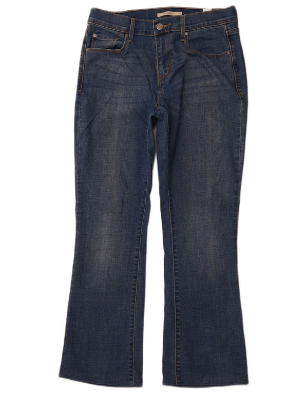 Damskie jeansy LEVI'S 515 Bootcut US 6 Medium W32 L28 Niebieska bawełna