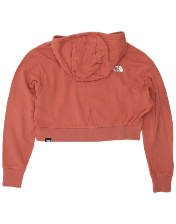 Damski sweter z kapturem The North Face, oversize, UK 10, mały, różowy, bawełniany