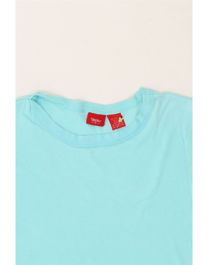 MOSSIMO Womens T-Shirt Top UK 14 Large Turquoise Cotton Vintage Mossimo and Second-Hand Mossimo from Messina Hembry 