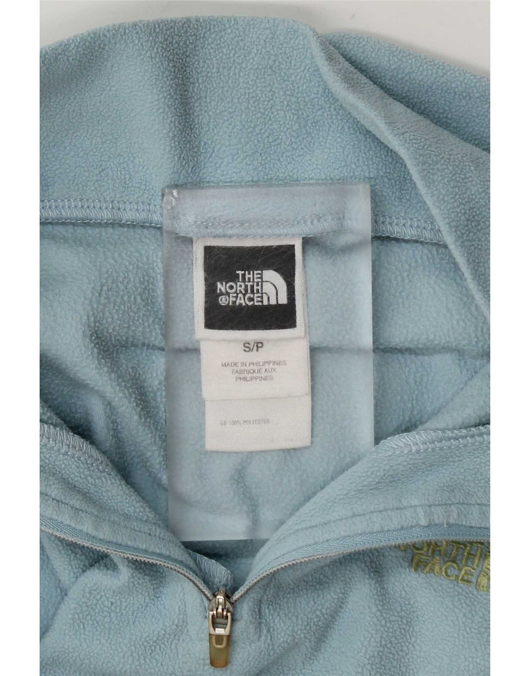 Damski sweter polarowy The North Face z zamkiem błyskawicznym, UK 10, mały, niebieski poliester