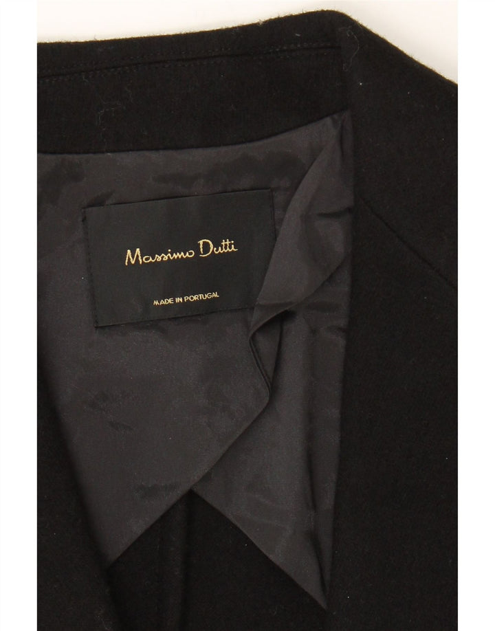 MASSIMO DUTTI Womens 1 Button Blazer Jacket EU 36 XS Black Wool Vintage Massimo Dutti and Second-Hand Massimo Dutti from Messina Hembry 