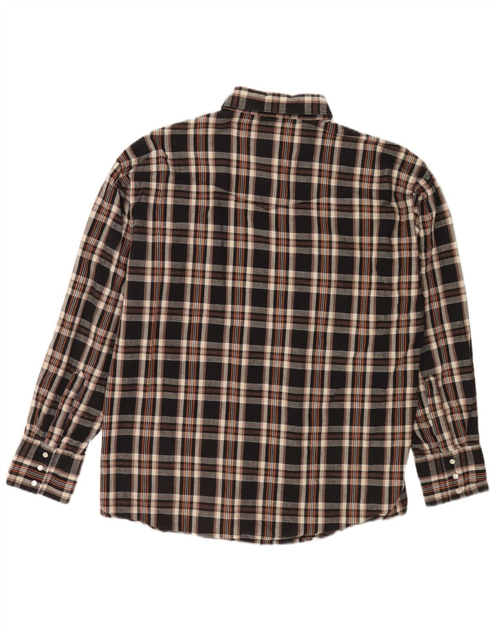 Męska koszula flanelowa Wrangler w dużą czarną kratkę