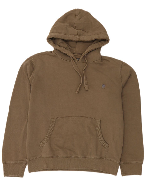 Męski sweter z kapturem French Connection, bawełna khaki, średnia