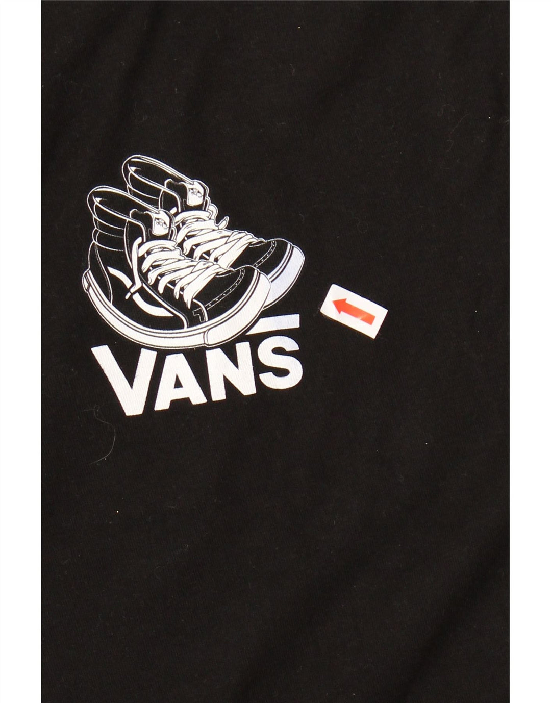 Męski T-shirt VANS o klasycznym kroju z grafiką, XL, czarny, bawełniany