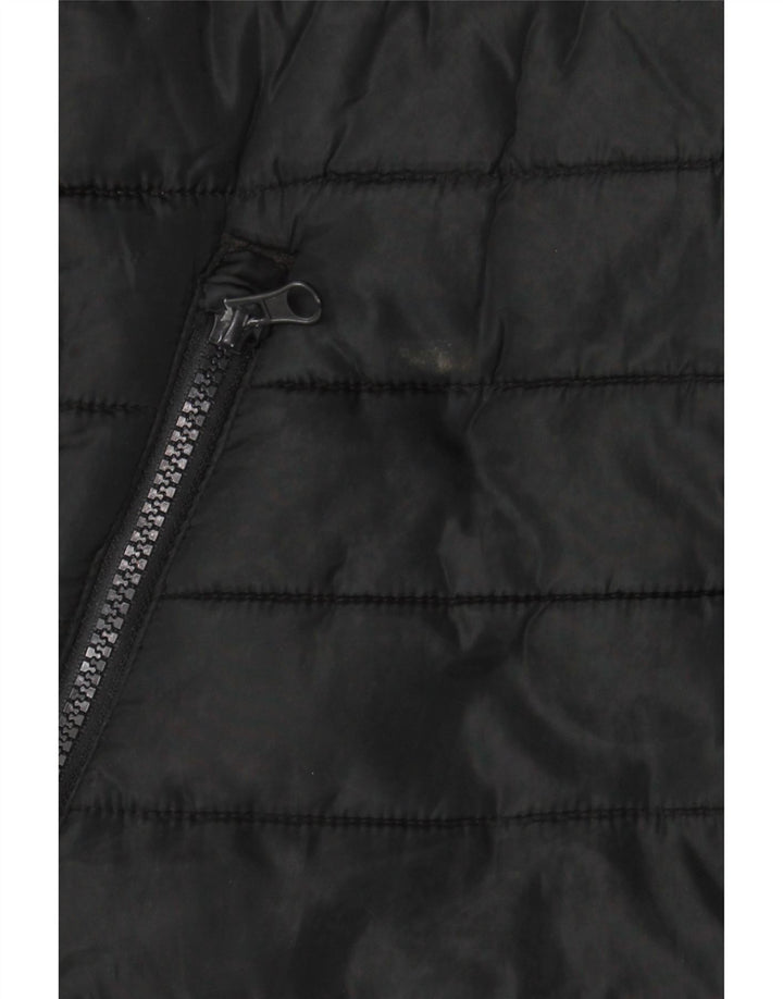 Męska wyściełana kamizelka z kapturem Jack & Jones UK 36, mała, czarna, poliester