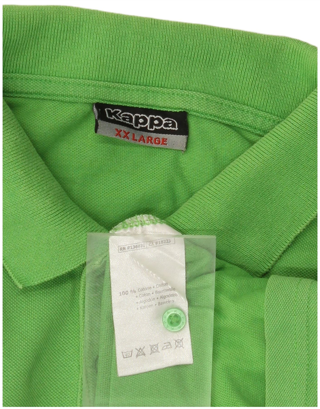 Męska koszulka polo KAPPA 2XL, zielona bawełna