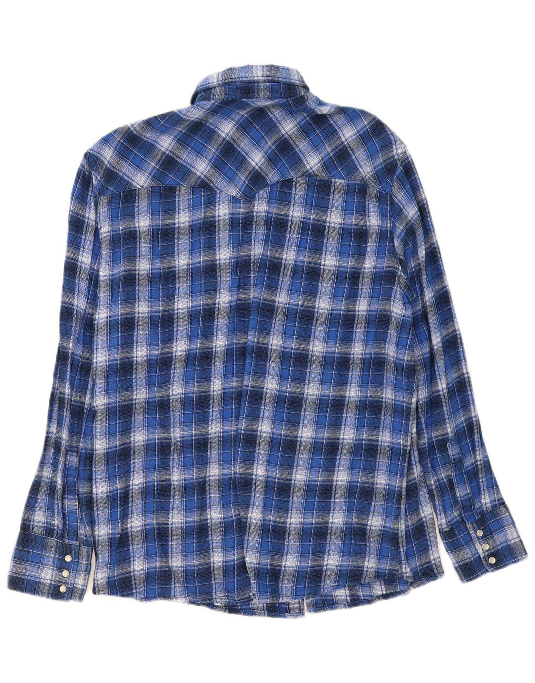 Koszula flanelowa męska Wrangler XL w niebieską kratkę, bawełniana