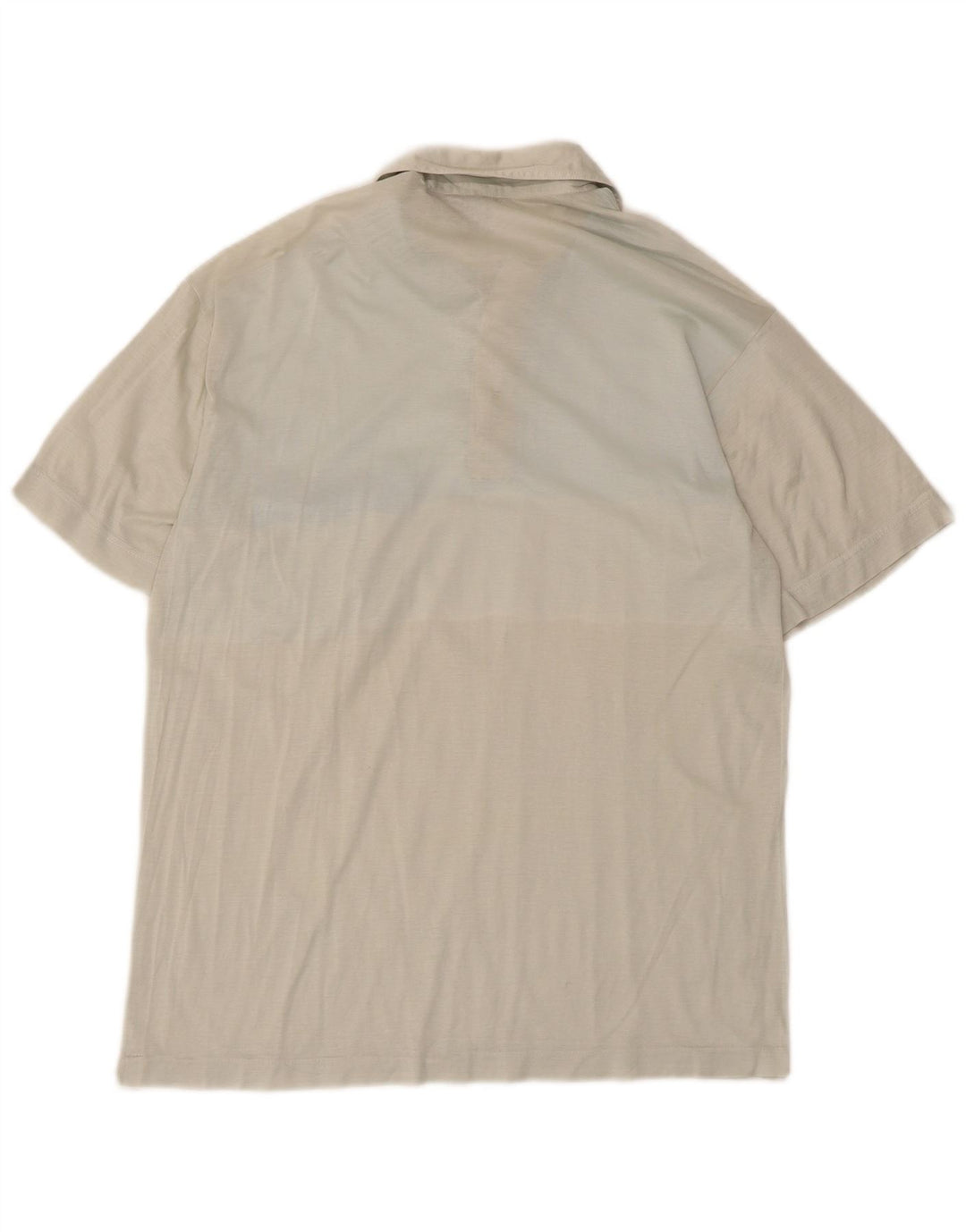 Męska koszulka polo w stylu vintage, mała, beżowa, bawełniana z blokami kolorów