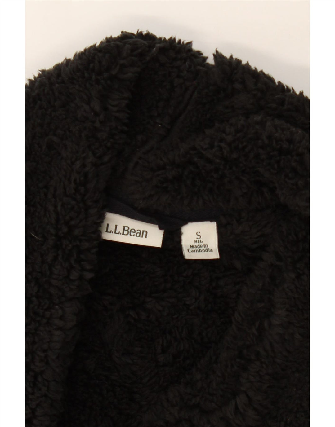 L.L.BEAN Womens Oversized Sherpa Overcoat UK 10 Small Grey Flecked Cotton Vintage L.L.Bean and Second-Hand L.L.Bean from Messina Hembry 