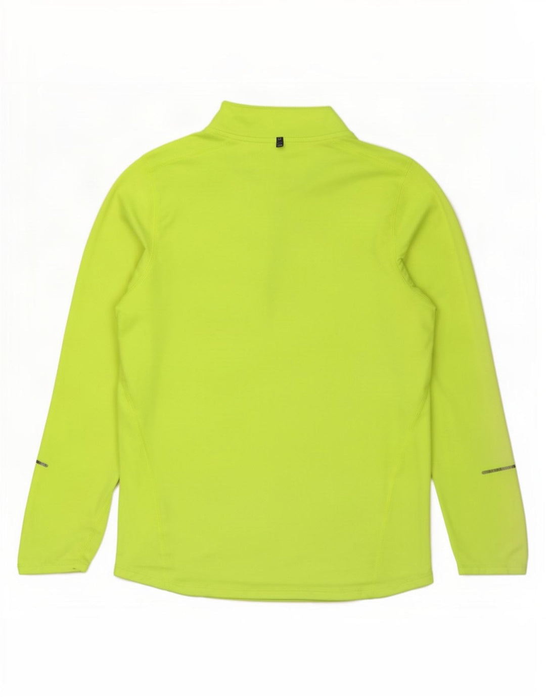 Męska koszulka Nike Dri Fit z zamkiem błyskawicznym i długim rękawem, mały, żółty poliester