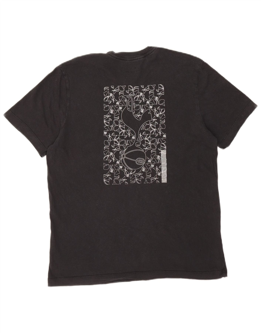 Męski T-shirt z grafiką NIKE Tottenham Hotspur, średni czarny, bawełniany